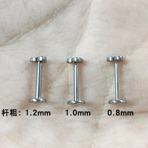 G23 Titanium 16g Piercing lèvre labret rings Cartilage Earrings <span class=keywords><strong>trag</strong></span> cartilage earrings tragus rings wholesales Helix Earrings - Product Image 4
