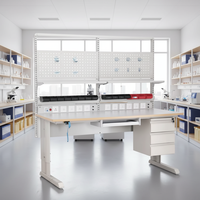 Banc de travail ESD personnalisé, table de travail électronique à une face pour laboratoire antistatique, réparation électronique, laboratoire de physique, salle blanche