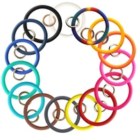 Bracelet porte-clés en silicone, bijou de poignet en silicone, porte-clés de poignet