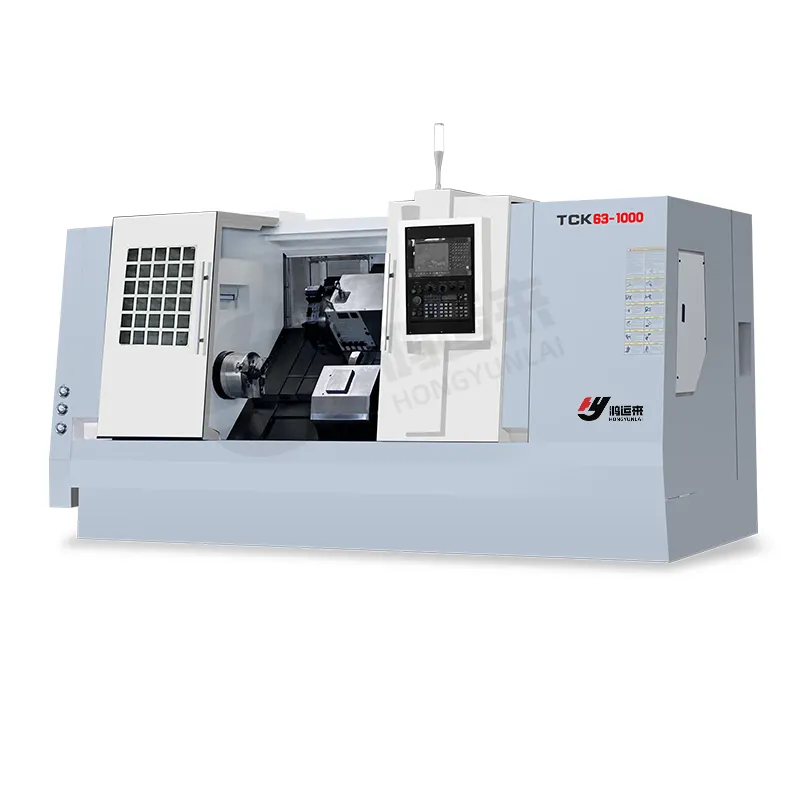 High Precision Slant Bed TCK63-1000 Metal Lathe And Milling Machine High Speed Cnc Lathe