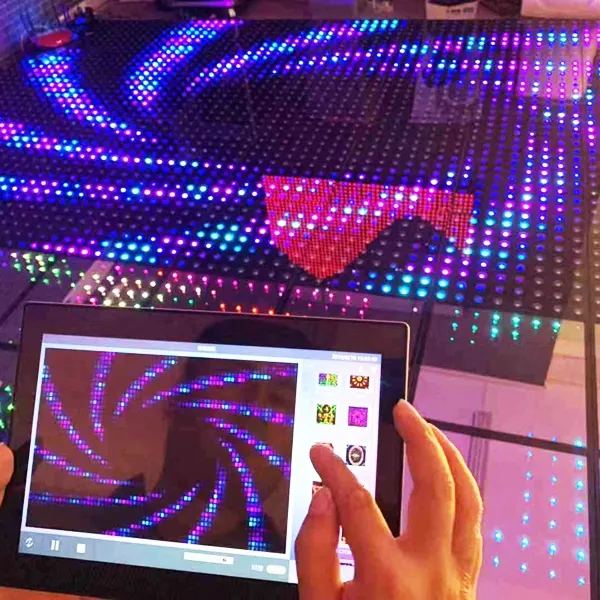 Sunfrom plancher de danse Led RGB sans fil magnétique numérique Pixel piste de danse