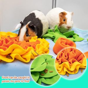 JTPAWS Interactive Polar Fleece Eco-Friendly Foldable Durable Anti-Slip Machine-Washable <strong>Pet</strong> Foraging Mat <strong>Toy</strong> for <strong>Rabbits</strong> Guinea - Product Image 2