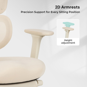 Muebles de oficina ajustables de lujo, soporte lumbar, malla giratoria, silla de oficina ergonómica ejecutiva - Product Image 2