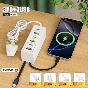 Đa Chức Năng 120W Nhanh Chóng Sạc <span class=keywords><strong>USB</strong></span> <span class=keywords><strong>Plug</strong></span>-Trong Sạc Với Nhiều Cổng Pd30w Điện Thoại Di Động Sạc Điện Thoại Di Động Sạc Du Lịch - Product Image 3