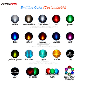 Tùy chỉnh Pre có dây <span class=keywords><strong>LED</strong></span> Diode 12V 3mm 5mm 8mm 10mm Trắng Đỏ Xanh Xanh RGB Prewired Mini Candle Light với 24AWG 20cm dây cáp - Product Image 5