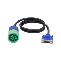 Cable de Diagnóstico OBD2 de 9 Pines a DB25, Adaptador de Escáner para Camiones Pesados J1939, Blindado con Cobre Puro, OEM Personalizado