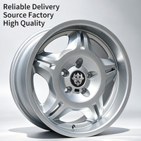 Jantes FLowtone 17 pouces 5x120 à cinq branches en alliage argenté Alpina pour BMW F30 E36 E39 F10 E70 E90 X5 M3 G20 E60 G30 E46