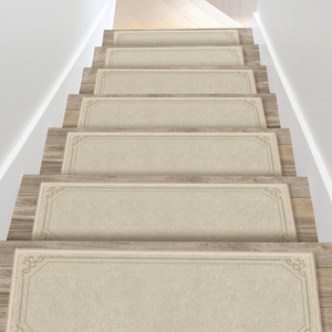 Tapis d'escalier moderne et minimaliste pour la maison, antidérapant, silencieux, facile à nettoyer, résistant à la saleté, en cachemire, fabriqué à la machine, en polyester - Product Image 6