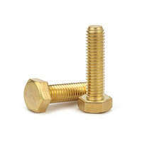 Metric M1.6 DIN Inch Brass Copper Bronze Alloy H59 H62 Plain Hexagon Socket Pan Head Machine Screws