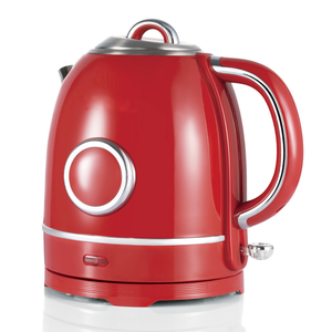 Bouilloire électrique rouge en acier inoxydable à double couche de haute qualité avec arrêt automatique et ébullition à sec - Product Image 4