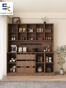 הבציר משולב ארון צד גבוה ארון צד גבוה משולב ארון יין להתאמה אישית עבור סלון/חדר אוכל/מטבח - Product Image 3