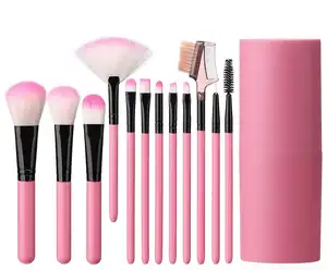 Suppliers 12 Pcs Makeup Brushes Travel makeup brush set Eye shadow brush, foundation brush, blush brush Makeup Brush Set