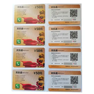 High Quality Custom CMYK Printing Prepaid Recharge Calling Mobile Phone Scratch Cards Printing
