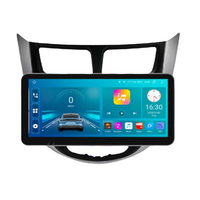 Autoradio Android 2 Din 12,3 pouces avec GPS pour Hyundai Solaris Verna Accent 1 2010 - 2016, Carplay, Bluetooth, écran tactile, lecteur vidéo stéréo