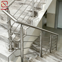 Rampe de balcon en acier inoxydable de haute qualité, main courante d'escalier, garde-corps industriel, design moderne, hôtel, villa, résistant à la rouille