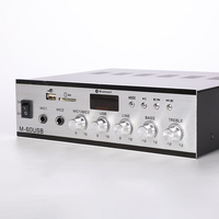Amplificateur JBHKJ M-60USB 60W 70V/100V 4-16 Ohms à Tension Constante, Câblé, 2 Entrées Micro, Contrôle des Basses et des Aigus, Garantie 1 An