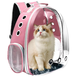 Wholesale Airline Approved Transparent <b>Cat</b> Dog Travel <b>Backpack</b> Carrier Zipper for Small Animals for Carrying Hiking Air - Product Image 1