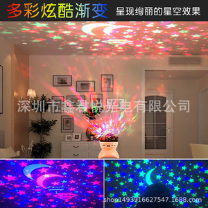 Decorative Lamp Led Star Moon <b>Projector</b> Night Light With Bluetooth Speaker For <b>Room</b> Decoration Gift - Product Image 5