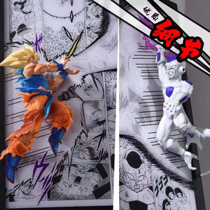 Pósteres de Figuras de Anime 3D de Dragon Ball, Confrontación entre Felisa y <span class=keywords><strong>Goku</strong></span>, Figuras de Anime, Juguetes Coleccionables, Figura de Super Saiyan, Decoración - Product Image 5