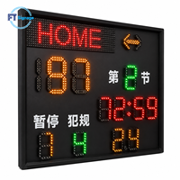 Affichage du score des matchs sur un grand écran LED, chronomètre sportif, horloge électronique, tableau de scores pour stade et gymnase