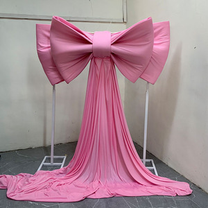 Grands nœuds papillon de luxe pour décorations de Noël et de mariage, nœuds géants en velours à suspendre au mur pour événements et fêtes de mariage - Product Image 3