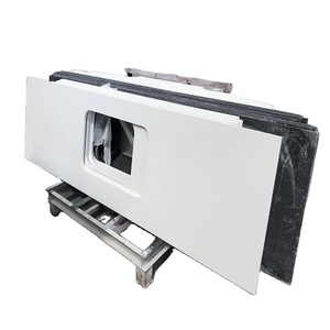 Mặt Bàn Thạch Anh Trắng Pha Lê Chất Lượng Cao, Mặt Bàn Bếp Bằng Đá Nhân Tạo - Product Image 1