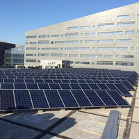 Support de montage de panneau solaire photovoltaïque en aluminium à faible coût, personnalisable, pour toiture