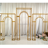 Usine Vente Chaude De Fond De Mariage Arches Noir Carré Arc Fleur Ballon Présentoir De Noce Décoration Fournitures