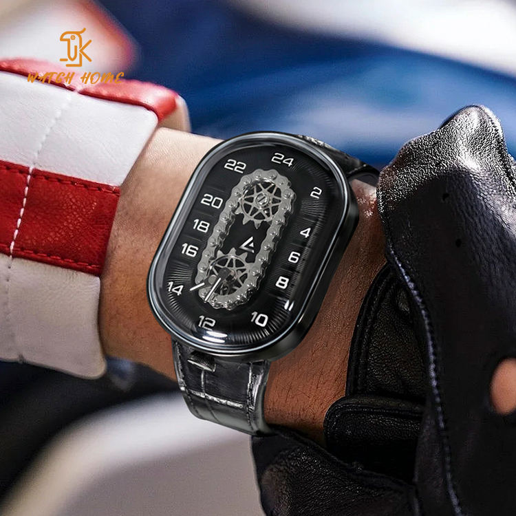 Stainless Steel Smart Wrist Watch For Men Smart Watch With Black