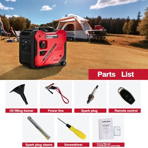 Tay/điện xi lanh đơn khẩn cấp xách tay Xăng AC Single phase <span class=keywords><strong>5KW</strong></span> 230/120V im lặng biến tần Máy Phát Điện Xăng - Product Image 4