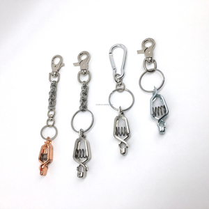 Maßgefertigter Hochleistungs-Aluminiumkarabiner Edelstahlring Handschuhclip - Product Image 2