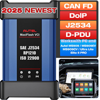 Programador J2534 Pass-Thru MaxiFlash VCI, Herramienta de Diagnóstico y Programación OEM 2025 MaxiFlash Elite SAE J-2534 ISO 22900 CAN FD