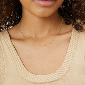Collar de <span class=keywords><strong>Cadena</strong></span> Personalizado MaiYi, Cadenas de Oro Real de 14K, Collar de <span class=keywords><strong>Cadena</strong></span> Cubana con Cuentas - Product Image 2