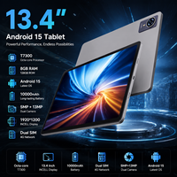 Tablet PC OEM de 13.4 Pulgadas T7300 Octa Core Android 15, 8GB 128GB, Pantalla FHD Incell de 1920x1200, Batería de 10000mAh, Doble SIM, 4G WiFi