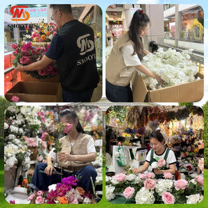 SMOOTH Pampas Ball <b>Arch</b> Wall Runner with Decorative Flowers Table Runners <b>for</b> Wedding Centerpieces Decoration - Product Image 3