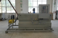 Unité de préparation de polymères, système de dosage de poudre sèche, acier inoxydable 304, PLC automatique pour l'approvisionnement continu en solution
