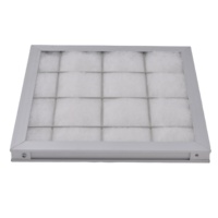 Elemento de filtro de aire de eficiencia gruesa personalizable Panel de acero galvanizado para aire acondicionado Aplicación de hospital Diseño gráfico