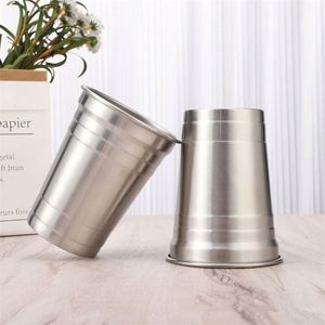 Gobelets à bière en acier inoxydable écologiques 10oz, tasses à boire en métal 300ml 350ml 400ml 500ml 600ml 20oz 50ml 100ml 150ml - Product Image 2