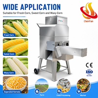 Machine à décortiquer le maïs frais en acier inoxydable, machine automatique à retirer les grains de maïs, machine à décortiquer le maïs commerciale