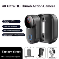 Nouvelle mini caméra d'action 4K Ultra HD, anti-vibrations et longue autonomie pour l'enregistrement en extérieur et le cyclisme