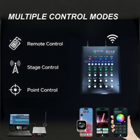 Bâton lumineux étoile télécommandé en plastique personnalisé, poignée ergonomique, 15 couleurs RGB, fournitures promotionnelles pour fêtes et vacances, vente en gros