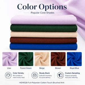Tessuto in maglia 100% poliestere effetto cotone 200-250GSM, traspirante per felpe e set loungewear 14328 - Product Image 3