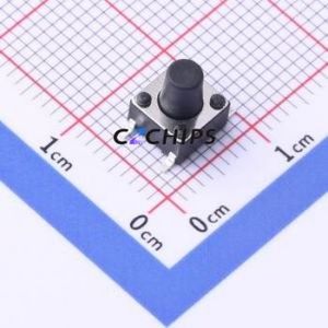 TSD003A07526B02 Tactile <b>Switch</b> SMD-4P,6x6mm <b>Switch</b> Round Button 2.6N Vertical Mount 6mm - Product Image 1