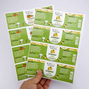 Etiqueta Rectangular de Papel Ecológico Autoadhesiva para Crema Facial de Limón de GIGI Luxury Shop, para Empaque de Cosméticos - Product Image 3