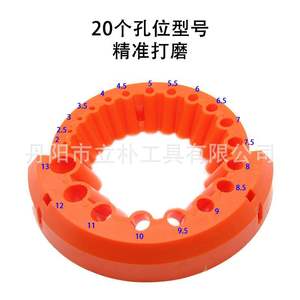 Mr Drill Multi Size Drill Bit <b>Grinder</b> 2.0mm 13.0mm Precision Polishing Metal Drilling Accessory Orange Plastic - Product Image 2