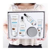 Kit de Soins Cutanés 5-en-1 au Collagène et à la Bave d'Escargot OEM/ODM, Nourrissant, Anti-Âge, Anti-Acné, Éclaircissant et Hydratant – Meilleures Ventes