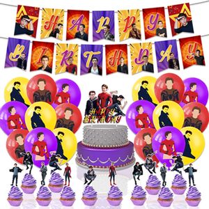 <span class=keywords><strong>Tom</strong></span> Holland Birthday Party Supplies Set Comprend Bannière Gâteau & Cupcake Toppers Ballons-pour les célébrations des fans & X4235 Parties - Product Image 1