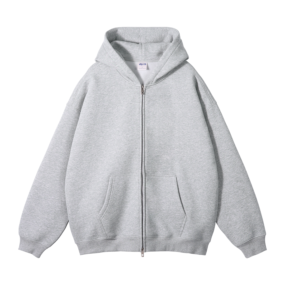Y’s wrap high neck double zip hoodie ELKNLMU Ninja Double Neckline Cotton Pullover Techwear