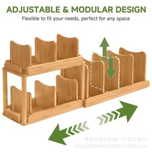 Wooden <b>Plate</b> <b>Rack</b> Multi Layer Drain <b>Rack</b> For Kitchen Countertop Storage Quick Dry Design - Product Image 2