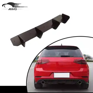 For VW Golf 7.5 MK 7.5 GTI 18-19 Matt Black Acrylic Rear Bumper Diffuser Lip Body kits